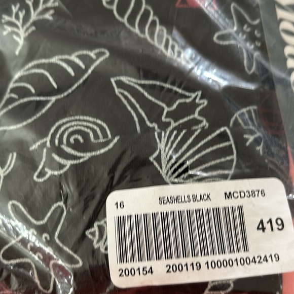 Cute Modcloth Black Seashell seashore print Fit and Flare Dress NWT size 10 - Picture 6 of 6